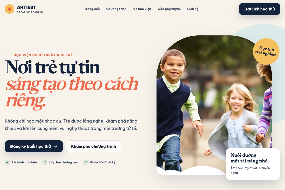 Mẫu website gi&aacute;o dục